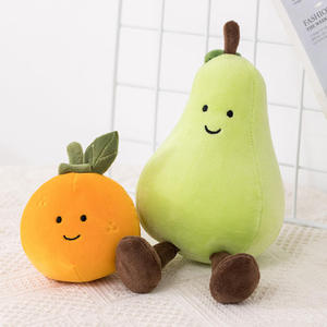 Juguete de Peluche de Frutas y Verduras: Pera, Melocotón, Berenjena, Plátano, Muñecos de Peluche de Dibujos Animados, Almohada, Llavero para Niños - Product Image 5