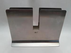 Porte-serviettes de bar moderne en acier inoxydable, design à fente large, base lourde, finition durable pour la maison, le bar, l'hôtel, le restaurant - Product Image 1