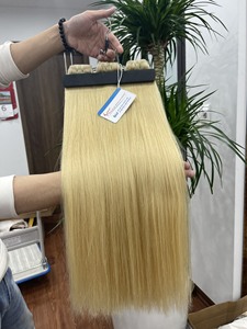 Extensiones de Cabello en Trama, Cabello Humano Remy Vietnamita, Doble Trama, Alta Calidad, Color Rubio Natural - Product Image 2