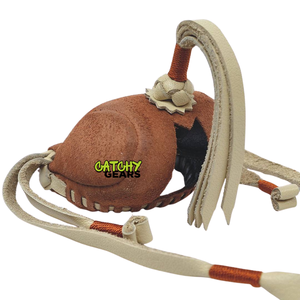 Capucha árabe Hawking de cuero genuino estilo Qatri más vendida con tirantes Producto de caza de cetrería de Qatar - Product Image 2