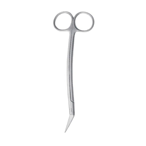 Tijera de goma Dental quirúrgica Locklin Borde de sierra Angular mango curvo tijeras de cirugía médica 16,5 cm tijera quirúrgica - Product Image 5
