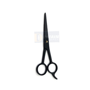 Tijeras de peluquería personalizadas, tijeras de corte de pelo de 6 pulgadas con revestimiento de Color negro, tijeras profesionales de peluquería - Product Image 1