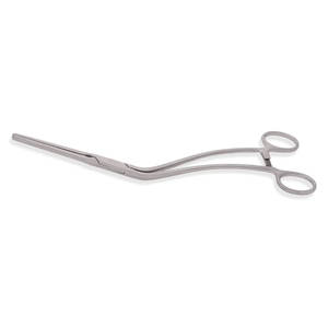 Abrazadera Iliac COOLEY, mandíbulas rectas atraumáticas de 60mm, vástagos en ángulo de 45 grados, instrumentos médicos quirúrgicos vasculares de 10 ''y 25,5 cm - Product Image 1