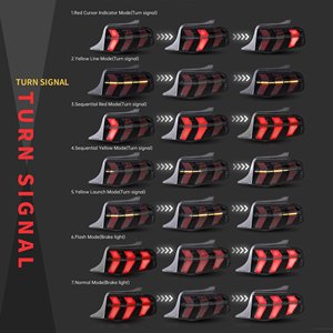 Luces Traseras LED VLAND para <span class=keywords><strong>Ford</strong></span> <span class=keywords><strong>Mustang</strong></span> 2010-2012 de 5ª Generación con Intermitentes de 7 Modos - Product Image 4