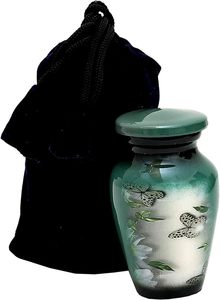 Calidad superlativa Venta al por mayor de tamaño personalizado y patrón personalizado Recuerdo Memorial Cenizas Urnas a bajo precio - Product Image 2