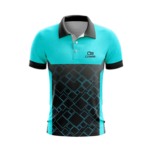 Polos deportivos de poliéster 100% de manga corta personalizables para hombre, tejido transpirable con patrón sólido, ropa informal suave y elegante - Product Image 4