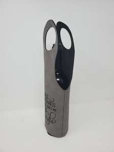 Dine Without Wine Engraved Wine Bag Housewarming Gift Wine Lover Gift <b>Carrier</b> Girls Night <b>Bottle</b> LEB-0032B - Product Image 6