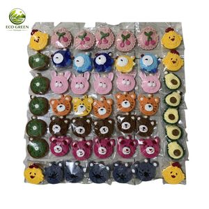 Handmade Crochet Cotton Floral Drawstring Mini Pouch Cute <b>Knitted</b> Coin Purse Cartoon Character Small Earphone Cable Storage <b>Bag</b> - Product Image 5
