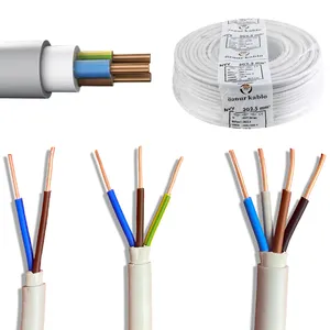 Cable eléctrico de cobre libre de halógenos Multi Core 2X, 1,5, 2X2.5 NVV - 05VV-U - NYM -NHXMH PVC de alta calidad
