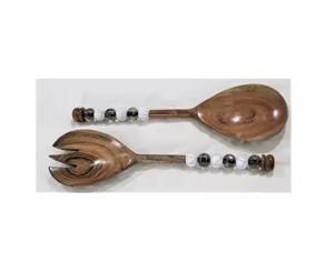 Handmade Metal Resin <b>Salad</b> <b>Tools</b> Including Fork Spoons Modern Multifunctional Kitchen Decor Dining - Product Image 3