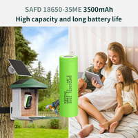 18650 3500mah 3.6v 3.7 Volt silinder Lithium Ion baterai isi ulang kapasitas tinggi 18650 baterai Akku