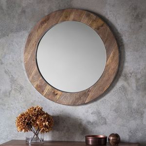 Trang trí nội thất bằng gỗ tường gương khung trong giai điệu tự nhiên với duyên dáng cổ cảm ứng cho cổ điển ấm cúng phòng chuyển đổi - Product Image 1