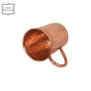 100% tasses en cuivre pur pour Moscou Mule produit en métal fait à la main de haute qualité prix de gros fabrication - Product Image 4