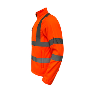 Hivis Fleece Jacket Ropa DE SEGURIDAD reflectante Ropa de trabajo de alta visibilidad Logo Naranja Características impermeables - Product Image 2