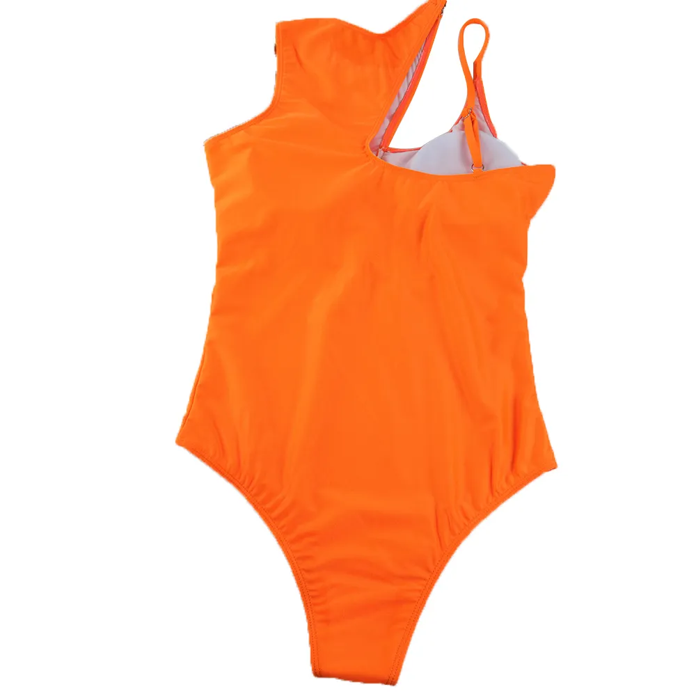 Léopard femmes maillots de bain maillots de bain Sexy évider plage maillot de bain tricoté maillots de bain une pièce maillot de bain femme