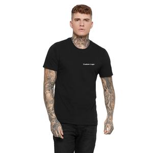 เสื้อยืดคอกลมสำหรับผู้ชายเสื้อลำลองแขนสั้นผ้าเจอร์ซีย์เสื้อสามส่วน - Product Image 1