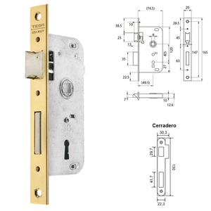 Serratura Tesa 2002-hl/50 - Product Image 2
