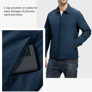 Chaqueta Cortavientos Informal con Cuello Alto y Logotipo Personalizado al por Mayor para Hombre, Chaqueta de Invierno para Exteriores, Ropa de Calle Transpirable para Hombre - Product Image 5