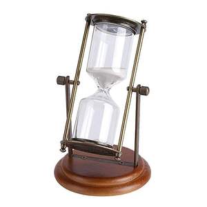 Traditional Metal Hourglass Timer Modern Classic Handmade Eco-Friendly Cultural <b>Desk</b> Table Decor Accent Art Heritage Piece - Product Image 2