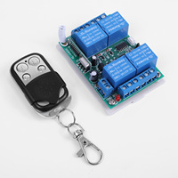 Transmetteur sans fil 433 MHz EV1527, télécommande universelle RF, contrôleur de relais 4 canaux, ouvre-porte de garage