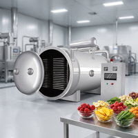 Lyophilisateur industriel pour fruits et légumes -50°C avec piège à froid et pompe à vide poussé pour le séchage alimentaire