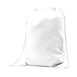Zaino sportivo sostenibile in RPET dorato con coulisse per gadget promozionali - Product Image 6