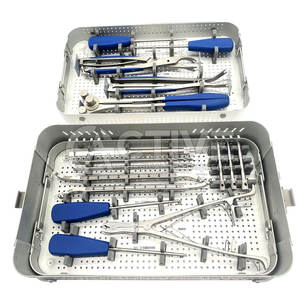 Juego ortopédico profesional con portaagujas para procedimientos quirúrgicos óseos y articulares Juego de cirugía ortopédica - Product Image 6