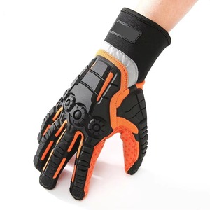 Gants de travail en cuir de sécurité Mécanique Works Impact Gants de travail antidérapants à prise solide - Product Image 3