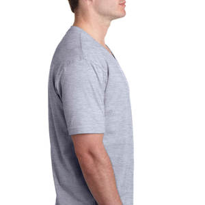 Gris Ligero Loose Fit Super Soft Summer V Neck Camisetas - Product Image 3