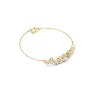 Pulsera de Moissanita con Corte Brillante Redondo de 3.03 TCW en Plata de Ley 925 |   Joyería Fina para Novias |   Joyería de Lujo para Bodas al por Mayor - Product Image 5