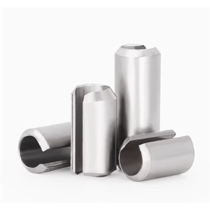 Goupille de centrage conique élastique en acier inoxydable avec anneau de fixation en C, traitement de surface TiCN - Product Image 1
