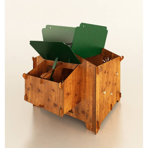 Cucciolotta Polly Chalet 2XL Cuadrado, Fabricado en Italia, Laminado HPL de Alta Calidad, Resistente al Viento, Resistente a la Intemperie, Cuadrado Grande - Product Image 3