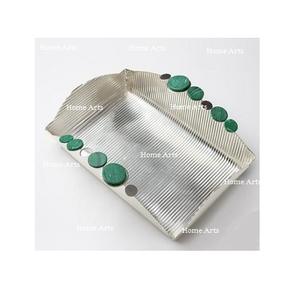 Plateau de service en acier inoxydable de taille personnalisée Plateau de service à thé et à café de forme rectangulaire au design attrayant - Product Image 4