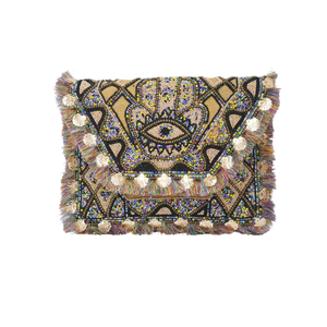 Sacs à main en perles faits à la main de style bohème élégant pour femmes indiennes, motif géométrique, sacs à main pour le soir, les courses, les fêtes, sacs à bandoulière - Product Image 4