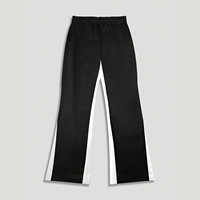 Pantalon de survêtement évasé pour homme à séchage rapide, taille haute, élastique, respirant, imprimé, en coton, coupe-vent, écoresponsable, style streetwear