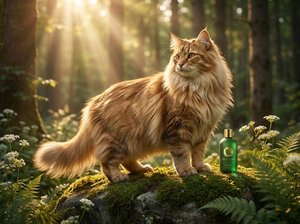 Shampoo pour chat à poils longs VELVETPAW Premium & Shampooing + Après-shampoing 2-en-1 Extrait de camomille Formule soie Pour chats persans et Maine Coon - Product Image 2