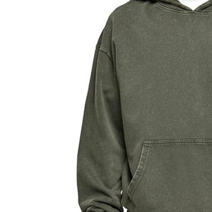 Haute qualité surdimensionné hommes pull à capuche sur mesure coton épais tricoté méthode de tissage surdimensionné sweats pull - Product Image 4