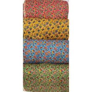 Tissu brodé lourd en coton Koraa, multi-fils et points de chaînette, idéal pour les collections de Kurtis ethniques et l'exportation. - Product Image 1