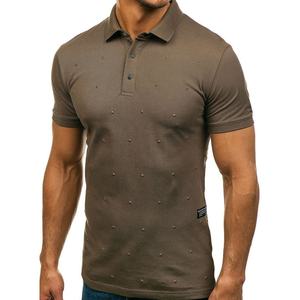 Polo de golf unisex para hombre, nuevo estilo, logotipo personalizado, sólido, 100%, algodón, poliéster, algodón, manga corta, opciones personalizables - Product Image 3