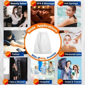 Nidy ชุดสปาแบบใช้แล้วทิ้งสำหรับผู้ชายผู้หญิงชุดสปาแบบยืดหยุ่นออกแบบสำหรับการแว็กซ์ใต้วงแขนการดูแลความงามส่วนบุคคลสปาร้านเสริมสวย - Product Image 6