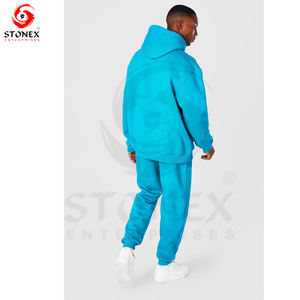 Sweat à capuche personnalisé de haute qualité XXL surdimensionné avec impression bouffante Ensemble de vêtements de sport décontractés d'hiver pour hommes avec logo Survêtement à capuche - Product Image 4
