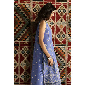 Ensemble de 3 pièces pour femmes, costume en tissu brodé avec dupatta en mousseline brodée KD-62003 - Product Image 5