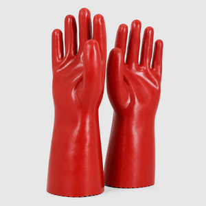 Gants en PVC enduit durable, gants de travail à revêtement robuste, gants confortables à prise en main en tissu, matière antidérapante pour la manipulation sécurisée - Product Image 1