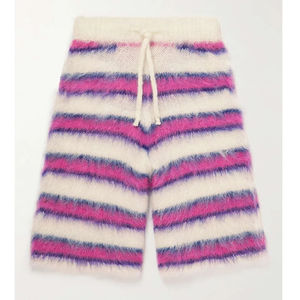 Custom OEM & ODM Knitted Solid Casual Breathable Quick Dry High Waist Drawstring Fuzzy <b>Men</b> <b>Shorts</b> - Product Image 5