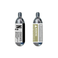 Cartouches N2 2g CO2 de qualité alimentaire pour la distribution de bière, libération de gaz stable, pression de service 69 bars, certifiées CE pour la brasserie artisanale