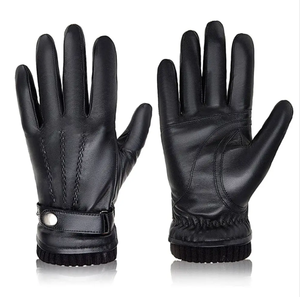 Último diseño de calidad superior Slim Fit Unisex cuero moda guantes/venta al por mayor hombres mujeres cuero de vaca hecho moda guantes - Product Image 5