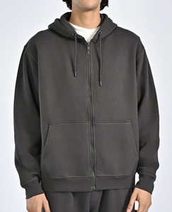 2025 fabricante hombres tejido inverso Sudadera con capucha contraste algodón polar en blanco Pull Over Stitch personalizado Reversible Sudadera con capucha - Product Image 2