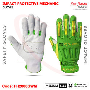 ถุงมือกันกระแทกสำหรับงานในสนามน้ำมัน ปี 2025 คุณภาพสูง ถุงมือทำงานอุตสาหกรรมป้องกันแรงกระแทก ถุงมือหนังจากปากีสถาน - Product Image 5