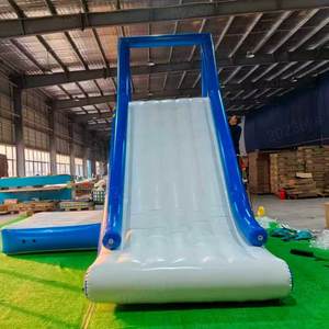 Toboggan gonflable triangulaire <span class=keywords><strong>portable</strong></span>, jouets aquatiques flottants, équipement de piscine extérieure - Product Image 6