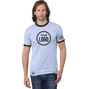 เสื้อยืดคอตตอน100% ทรงพอดีตัวแนววินเทจของผู้ชายเสื้อคอและแขนตัดขอบผ้านุ่มน้ำหนักเบา - Product Image 4